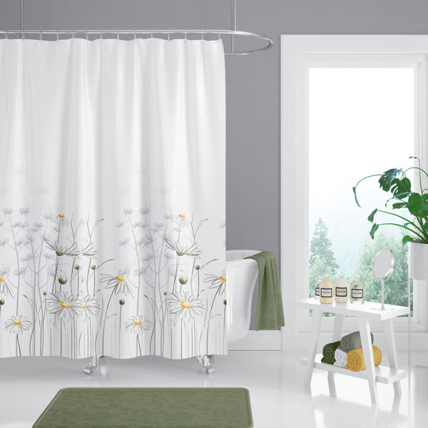 Walk in on sale shower curtain